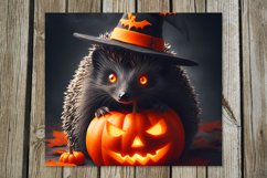 Halloween hedgehog | 8 Skinny tumbler sublimation designs Product Image 7