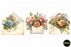 Vintage Floral Writing Clipart Product Image 1