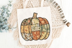 Preppy Floral Fall Pumpkin Png, Fall Pumpkin Png, Autumn Png Product Image 6