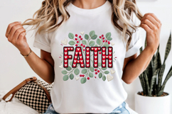 Faith Embroidery PNG, Floral Christian Sublimation Product Image 6