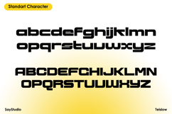 Teislow - Futuristic Typeface Product Image 7