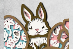 Multilayer Easter Bunny SVG Laser Cut File 3D Layered Product Image 6