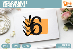 Willow Muse Boho Floral Monogram Product Image 1