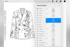 100 Procreate Double-Breasted Jacket Stamp Brushes Product Image 5