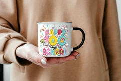 Happy 100 Days of School PNG, 100th Day of School Shirt Desi Product Image 4