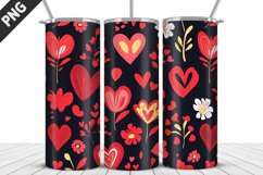 Lovely Hearts Tumbler Design | Valentine&#039;s Day Tumbler Wrap Product Image 3