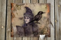 Gothic, vintage, crow | 8 Skinny tumbler sublimation designs Product Image 7