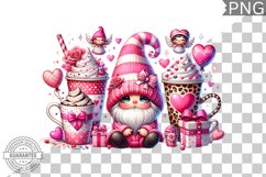 Valentine&#039;s Day Gnome - Valentine Clipart Sublimation Product Image 1