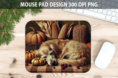 Dog Mouse pad Sublimation - Thanksgiving PNG Design Product Image 1