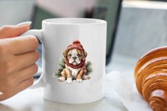 8 PNG Cute Christmas Dog clipart, Dog Sublimation Product Image 4
