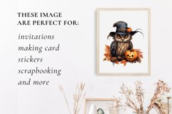 Cute owl halloween clipart, owl sublimation Product Image 3