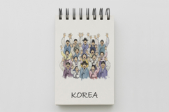 Diverse Historical Koreans Manse Cheering Crowd PNG Product Image 5