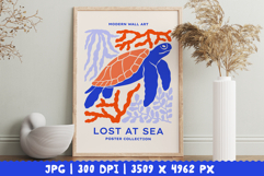 10 Ocean Life Prints, Coastal Wall Art, Sea Animals Posters Product Image 3