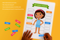 My Body Parts Learning Worksheets Product Image 4