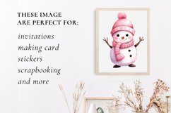Christmas snowman clipart, snowman sublimation Product Image 3