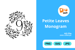 Petite Leaves Monogram Product Image 1