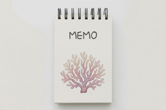Underwater Coral Reef Sea Anemone Pastel Colors PNG Summer Product Image 5