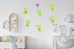 of funny crocodiles. Crocodiles celebrated a Birthday Product Image 8