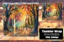 3D Landscape Tumbler Wrap Sublimation Summer Design Product Image 1