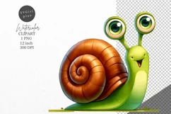 Snail clipart, Animals clipart, Cute clipart Product Image 1