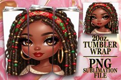 Blissful Dreams 20oz tumbler wrap, Love Girl Product Image 1