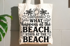 What Happens At The Beach Svg, Summer Vibes Svg, Beach Svg. Product Image 8