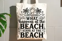 What Happens At The Beach Svg, Summer Vibes Svg, Beach Svg. Product Image 8
