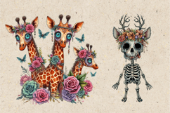 Halloween Giraffe. PNG sublimation Product Image 3