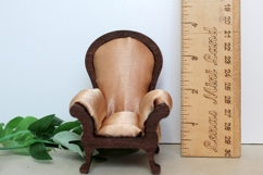 Miniature chair 1:12 scale digital download file laser cut Product Image 7