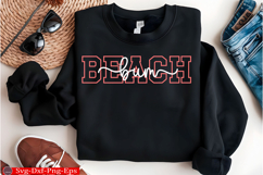 Retro Summer Varsity PNG Beach Svg Product Image 1