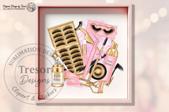 Lash Artist Sublimation PNG Beauty Tools Pink Gold Product Image 8