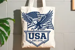 USA Est. 1776 Eagle Svg, USA Anniversary Svg, USA Eagle Svg. Product Image 8