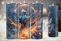 Phoenix Tumbler Sublimation, 20 oz Tumbler Wrap Product Image 4