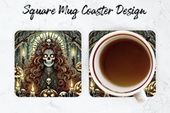 Halloween Witch Mug coaster | Coaster | Sublimation Design Product Image 1