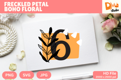 Freckled Petal Boho Floral Monogram Product Image 1