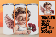 HIGH-QUALITY 20oz Tumbler PNG , Cupid Product Image 1