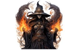 Halloween Witch Sublimation Clipart Bundle, Halloween Product Image 8