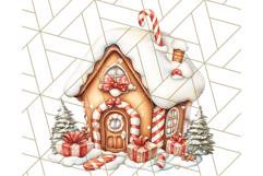 Vintage Christmas Clipart PNG, Cute Animals Holiday Elements Product Image 3
