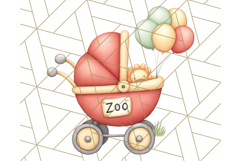 Tiny Zoo Friends Clipart, Cute Cartoon Zoo Animals PNG Product Image 3