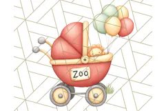 Tiny Zoo Friends Clipart, Cute Cartoon Zoo Animals PNG Product Image 3