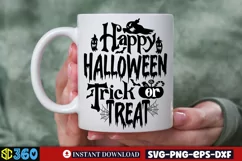 Happy halloween trick or treat SVG, Witch Quote SVG Product Image 2