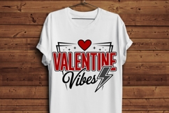 Valentine Vibes PNG | Retro Valentine Lightning Bolt PNG Product Image 4