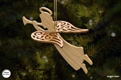 3D Christmas Angels Ornament Bundle | Glowforge | SVG Product Image 7