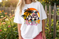 Summer Vibes PNG sublimation |Beach & Summer PNG T-Shirt Product Image 3