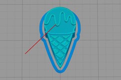 Ice Cream Straw Topper STL File for 3D Printing. Product Image 6
