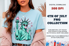 Bubble Gum Liberty PNG | Cool Statue of Liberty DTF Product Image 8
