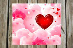 Love Heart | 4 valentine Skinny tumbler sublimation designs2 Product Image 3