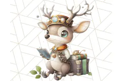 Vintage Steampunk Forest Animal PNG Clipart for Sublimation Product Image 3