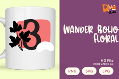 Wander Boho Floral Monogram Product Image 1