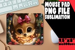 Bright Mouse Pad Design Sublimation, Christmas Animals Product Image 1